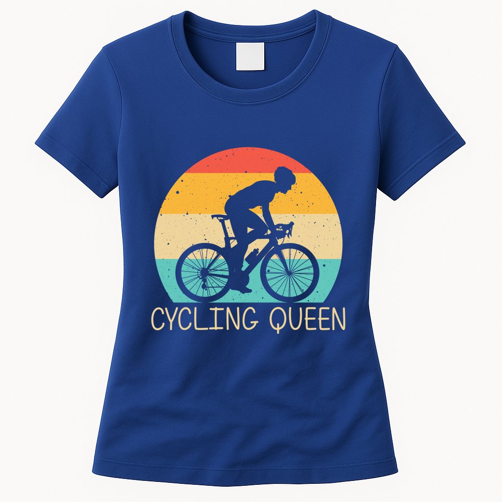 Cool Cycling Mom Cyclist Bicycle Mountain Biking Funny Gift Womens T-Shirt