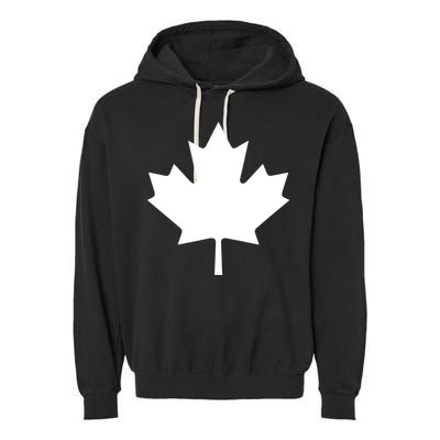 Canada Canadian Maple Flag Canada Day Garment-Dyed Fleece Hoodie