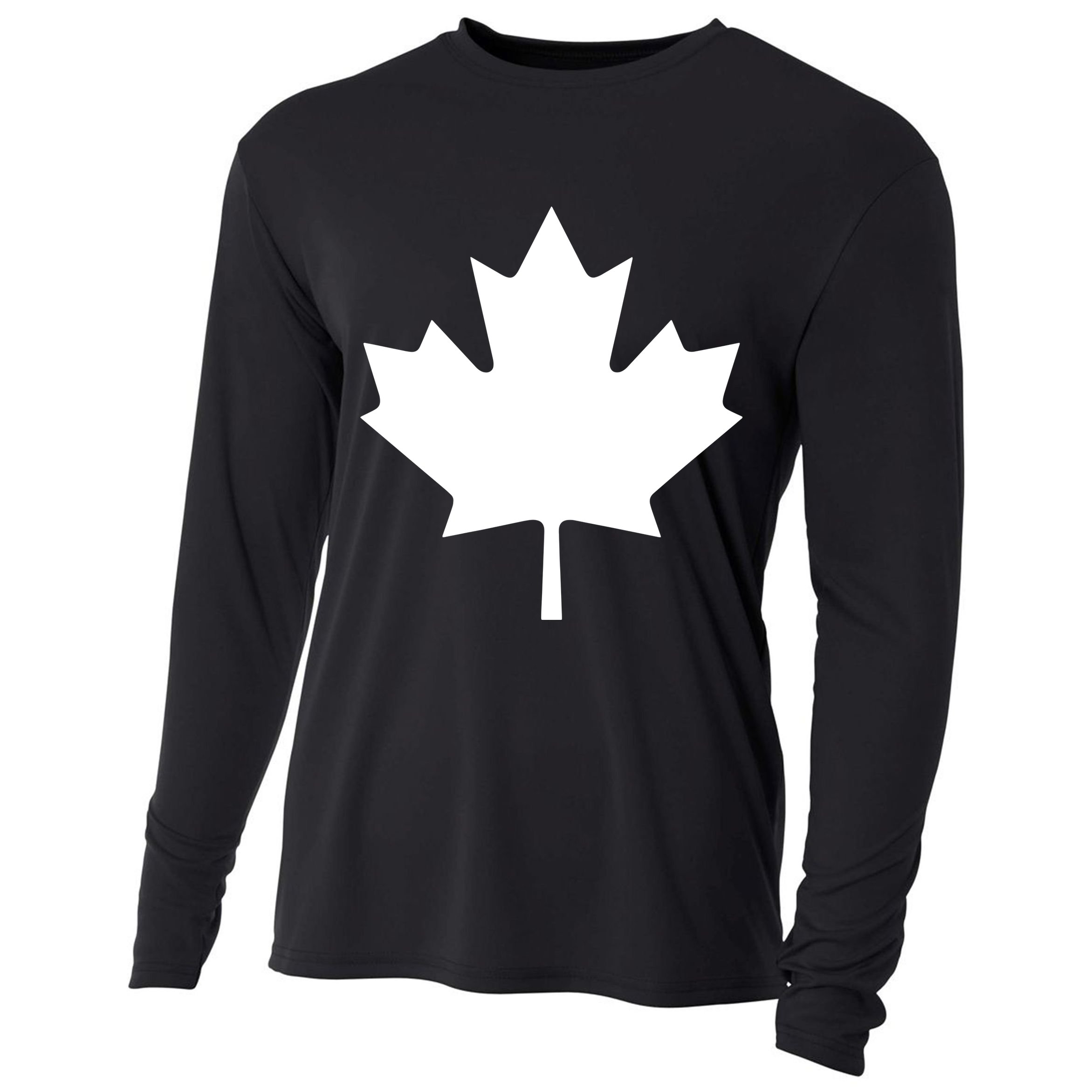 Canada Canadian Maple Flag Canada Day Cooling Performance Long Sleeve Crew