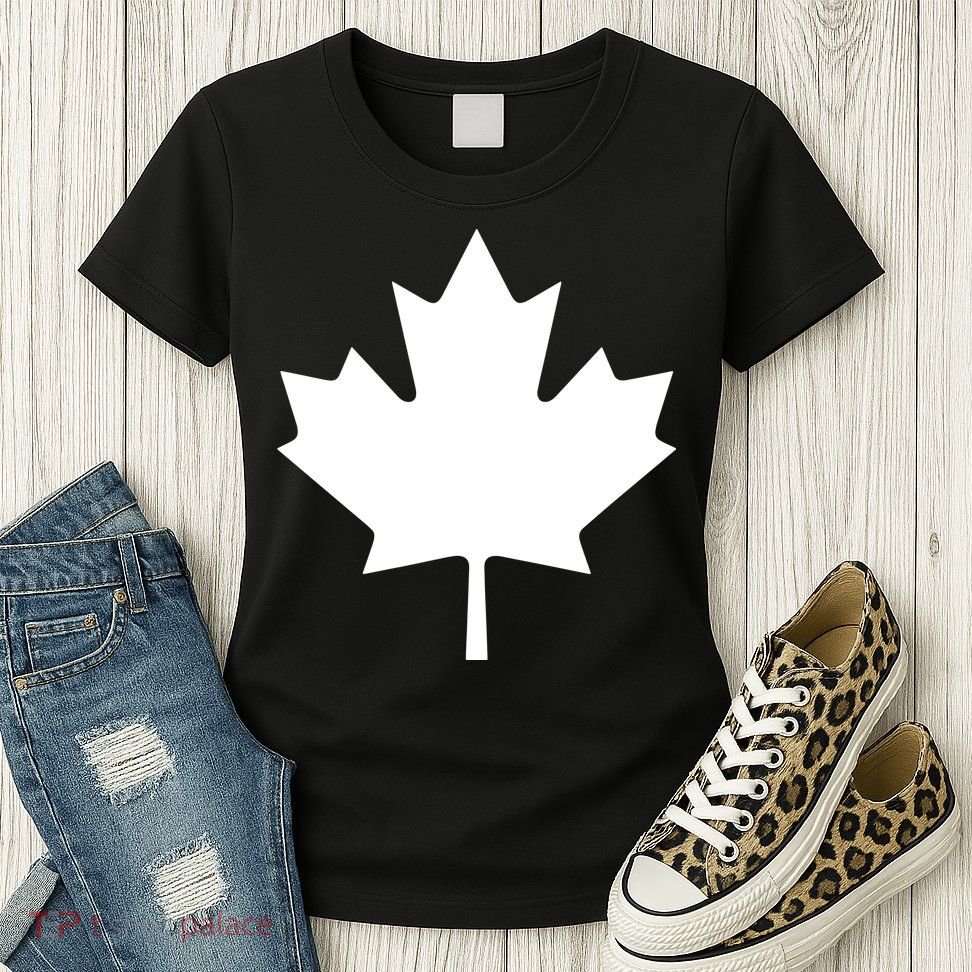 Canada Canadian Maple Flag Canada Day Womens T-Shirt
