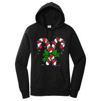 Candy Cane Merry And Bright Christmas Lights Women's Pullover Hoodie