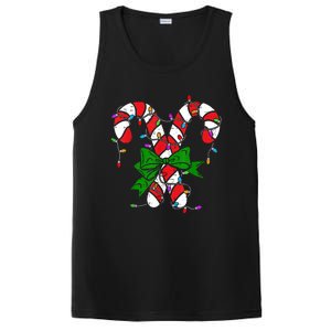 Candy Cane Merry And Bright Christmas Lights PosiCharge Competitor Tank