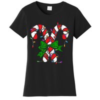 Candy Cane Merry And Bright Christmas Lights Women's T-Shirt