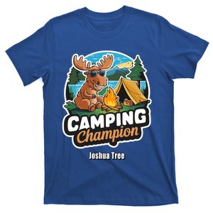 Camping Champion Moose In Joshua Tree National Park Gift T-Shirt