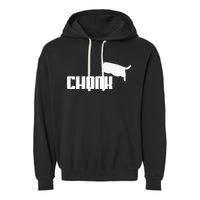 Chonk Cat Meme Funny Garment-Dyed Fleece Hoodie