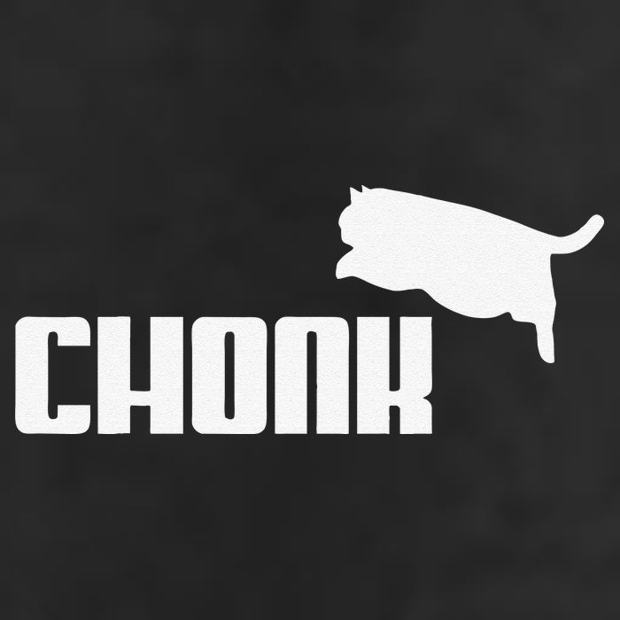 Chonk Cat Meme Funny Garment-Dyed Fleece Hoodie