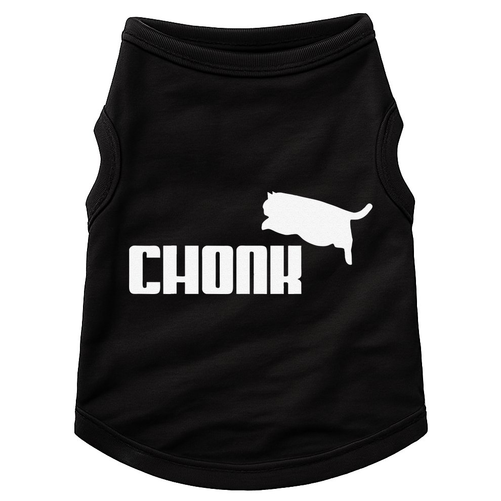 Chonk Cat Meme Funny Doggie Tank