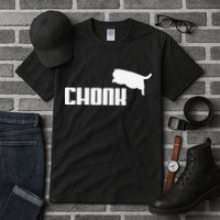 Chonk Cat Meme Funny Tall T-Shirt