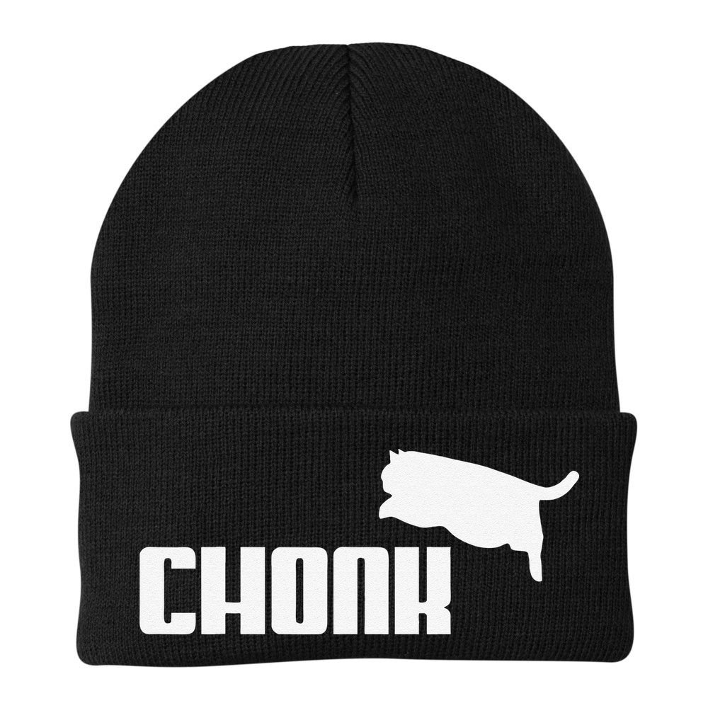 Chonk Cat Meme Funny Beanie