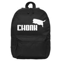 Chonk Cat Meme Funny 16 in Basic Backpack