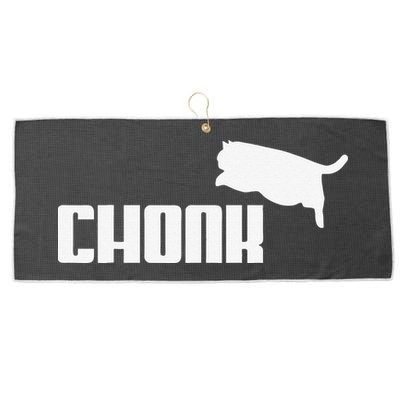 Chonk Cat Meme Funny Large Microfiber Waffle Golf Towel
