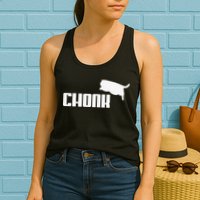 Chonk Cat Meme Funny Womens Tank Top