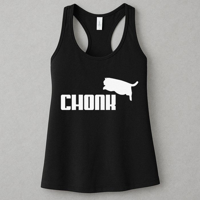 Chonk Cat Meme Funny Womens Tank Top