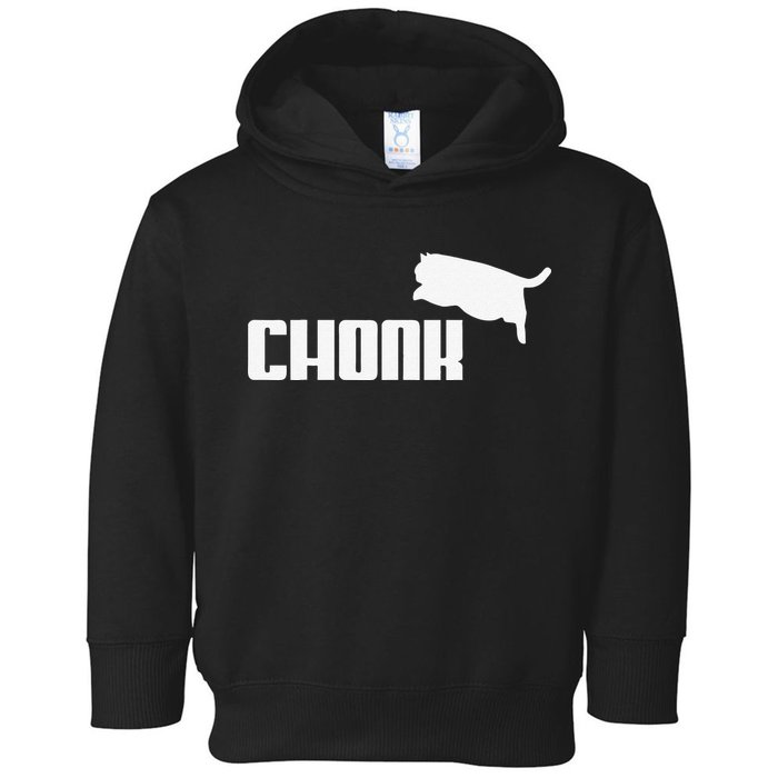 Chonk Cat Meme Funny Toddler Hoodie