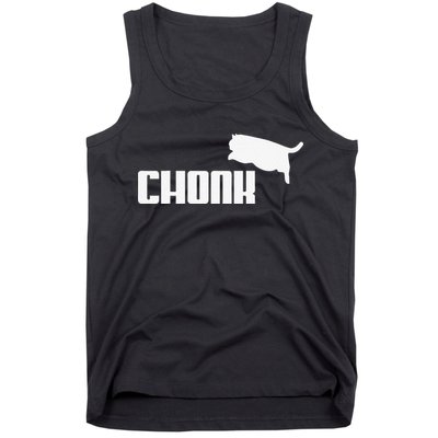Chonk Cat Meme Funny Tank Top