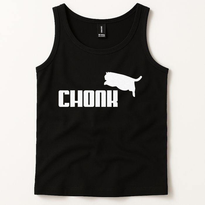 Chonk Cat Meme Funny Tank Top