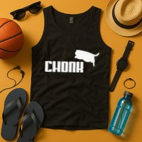Chonk Cat Meme Funny Tank Top