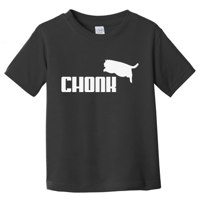 Chonk Cat Meme Funny Toddler T-Shirt