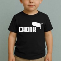 Chonk Cat Meme Funny Toddler T-Shirt