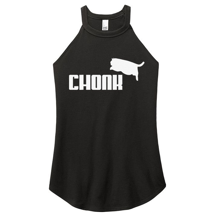 Chonk Cat Meme Funny Women's Perfect Tri Rocker Tank