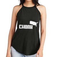 Chonk Cat Meme Funny Women's Perfect Tri Rocker Tank