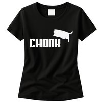Chonk Cat Meme Funny Womens T-Shirt