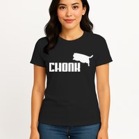 Chonk Cat Meme Funny Womens T-Shirt