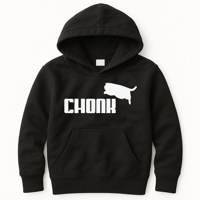 Chonk Cat Meme Funny Kids Hoodie