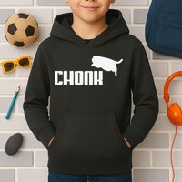 Chonk Cat Meme Funny Kids Hoodie