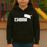 Chonk Cat Meme Funny Kids Hoodie