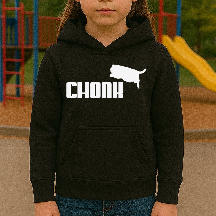 Chonk Cat Meme Funny Kids Hoodie