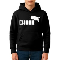 Chonk Cat Meme Funny Kids Hoodie