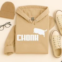Chonk Cat Meme Funny Hoodie