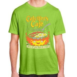 Calcifer's Cafe May All Your Bacon & Eggs Be Crispy Cooking Adult ChromaSoft Performance T-Shirt