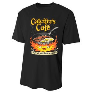 Calcifer's Cafe May All Your Bacon & Eggs Be Crispy Cooking Performance Sprint T-Shirt