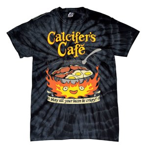 Calcifer's Cafe May All Your Bacon & Eggs Be Crispy Cooking Tie-Dye T-Shirt