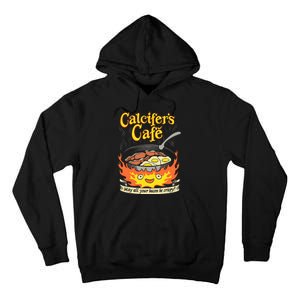 Calcifer's Cafe May All Your Bacon & Eggs Be Crispy Cooking Tall Hoodie