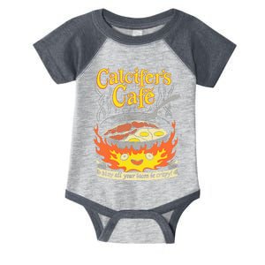 Calcifer's Cafe May All Your Bacon & Eggs Be Crispy Cooking Infant Baby Jersey Bodysuit