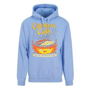 Calcifer's Cafe May All Your Bacon & Eggs Be Crispy Cooking Unisex Surf Hoodie