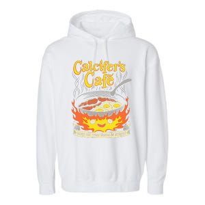 Calcifer's Cafe May All Your Bacon & Eggs Be Crispy Cooking Garment-Dyed Fleece Hoodie