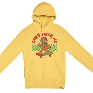 CanT Catch Me Retro Christmas Gingerbread Boy Xmas Premium Pullover Hoodie