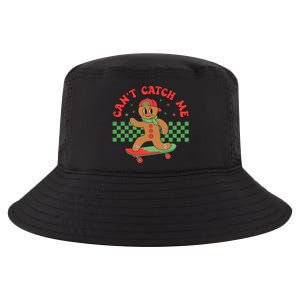 CanT Catch Me Retro Christmas Gingerbread Boy Xmas Cool Comfort Performance Bucket Hat