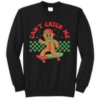 CanT Catch Me Retro Christmas Gingerbread Boy Xmas Sweatshirt