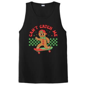 CanT Catch Me Retro Christmas Gingerbread Boy Xmas PosiCharge Competitor Tank