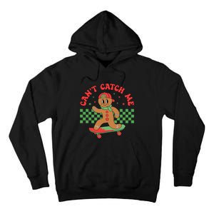 CanT Catch Me Retro Christmas Gingerbread Boy Xmas Tall Hoodie