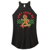 CanT Catch Me Retro Christmas Gingerbread Boy Xmas Women's Perfect Tri Rocker Tank