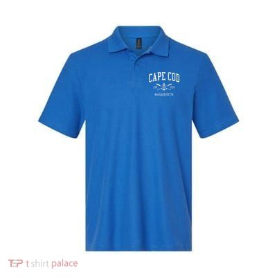 Cape Cod Ma Vintage Crossed Oars & Boat Anchor Sports Polo