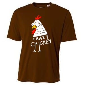 Crazy Chicken Meme Cooling Performance Crew T-Shirt