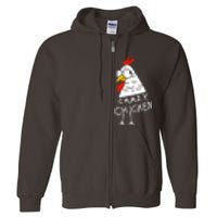 Crazy Chicken Meme Full Zip Hoodie