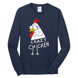 Crazy Chicken Meme Tall Long Sleeve T-Shirt